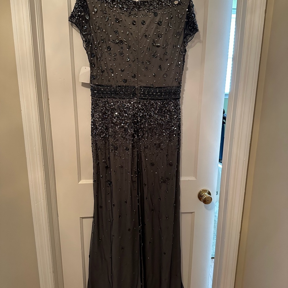 Adrienne Pappeli beaded dress.